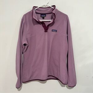 Patagonia Fleece Purple Pullover Size XL
